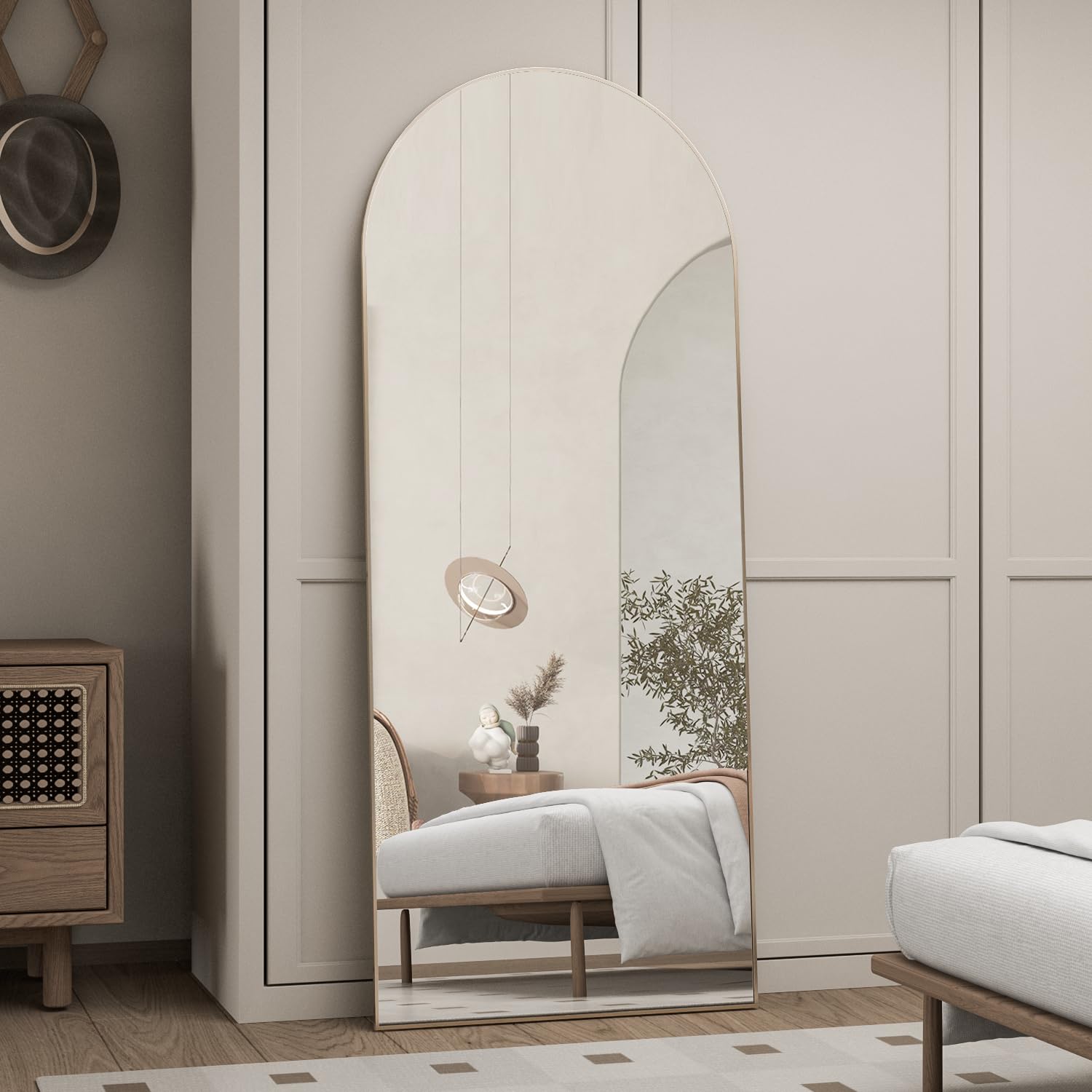 Amazon.com: CASSILANDO Arched Full Length Mirror 65